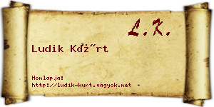 Ludik Kürt névjegykártya